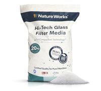 Nature Works Sable Filtrant pour Piscine avec Un Pouvoir Filtrant de 99,64%, Réduit la Consommation d'eau et d'Énergie, Fabriqué avec du Verre Technique pour Une Hygiène Maximale - Sac 20kg
