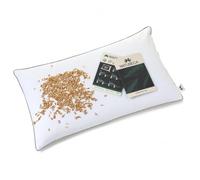 NATURECA Oreiller en Épeautre Bio Ferme 40x80 cm - Oreiller Ergonomique Réglable en Hauteur, Soutien de la Nuque, Taie en Coton
