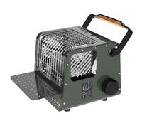 Naturehike Chauffage portable 2 en 1, cuisinière à gaz, gaz de pétrole liquéfié, chauffage de camping pour tentes, température réglable, protection contre les surtensions (vert)