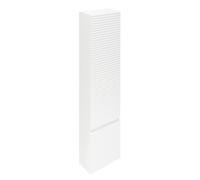 Naturel - Meuble colonne suspendue salle de bain strié Savona 40,2x157x21,7 cm blanc brillant (SAVONAV40BI)