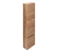 Naturel - Meuble colonne suspendue salle de bain strié Savona 40,2x157x21,7 cm chêne halifax (SAVONAV40DH)