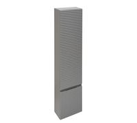 Naturel - Meuble colonne suspendue salle de bain strié Savona 40,2x157x21,7 cm gris mat (SAVONAV40GM)