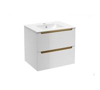 Naturel - Meuble de salle de bain à assembler, avec vasque, Naturel Stilla 60x60x45 cm blanc (STILLAD06056U1)