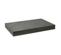 Naturel plan vasque 143,5x8x50 cm, gris foncé mat effet beton (DO14050BCS)