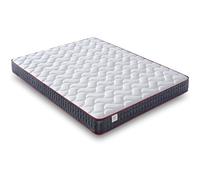 NATURELITS Matelas 140X200 Double Hiver/Été Enroulé Hypoallergénique, Anti-Acariens et Respirant, Mousse à MémoireTissu Aeromax 3X Ferme Moyenne Modèle Moon Épaisseur 20 cm
