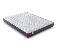 NATURELITS Matelas 90 x 190 cm viscoélastique double face hiver/été. Fermeté moyenne MemorySens. Adaptable, hygiénique et respirant. Individuel couleur grise. Modèle Moon hauteur 9 cm