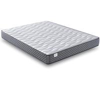 NATURELITS Matelas 90x180 Viscoélastique Double Face Hiver/Été. Fermeté Moyenne MemorySens. Adaptable, Hygiénique et Respirant. Individuel Couleur Gris. Modèle Orbit Hauteur 20 cm
