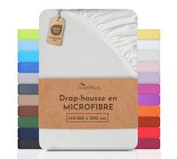 NatureMark Drap de lit en Microfibre à Prix réduit ! Beaucoup de Tailles et de Couleurs Marchandise de Marque (Drap de lit 140x200-180x200 cm, Crème/Naturel)