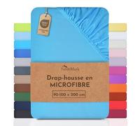 NatureMark Drap de lit en Microfibre à Prix réduit ! Beaucoup de Tailles et de Couleurs Marchandise de Marque (Drap de lit 90x200-100x200 cm, Turquoise)