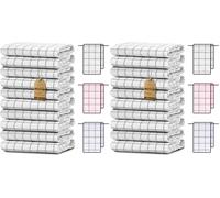 NatureMark Set de 10 torchons de Cuisine 50x70 cm - 100% Coton, absorbants et résistants - Torchons pour Usage Domestique et Professionnel, incluant Un E-Book, Couleur : Gris Anthracite (Lot de 2)