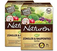NATUREN Bio Zünsler-& Chenille Libre Xentari, Haut Wirksames Biologique Contre Buchbaumzünsler Et pour Lutte De Schadraupen À Plantes Ornementales, Fruits, Légumes Vignes, 8x2, 5 Outil Sachets - 40 g