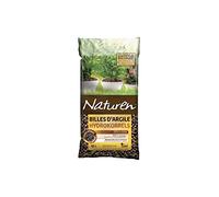 NATUREN FERTILIGENE NATGIL - Billes d'argile UAB 40 L - Améliore Le Drainage - Réduit Les arrosages - Protège Les Racines du Gel - Idéal pour Pots, bacs et jardinières - Billes de Calibre 4-16 mm