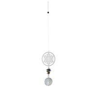 Nature's Melody Magic Crystal Mandala Carillon éolien Argenté env. 40 cm