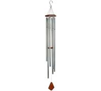 NATURE's premium mELODY woodstock chimes 142 "(env. 56 cm (argent)