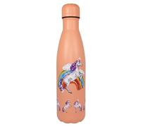 NatureVac - Thermos Deluxebase avec licorne, 500 ml, en acier inoxydable, pour la salle de sport, le bureau, les voyages, à double paroi, sous vide, étanche et sans BPA, froid pendant 24 heures/chaud
