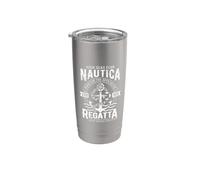 Nautica Regatta Yacht Racing Challenge Vintage Motif ancre Gobelet isotherme en acier inoxydable double paroi