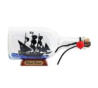 NAUTIMALL Black Pearl - Modèle de Bateau de Pirate des Caraïbes dans Une Bouteille - Décoration de Table Nautique - Décoration de Maison - Mayflower - Constitution USCG - Cadeau pour garçon - Perle