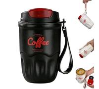 NAUXIU Coffee Vacuum Flask,Coffee Vacuum Flask With Smart Temperature Display,12oz Stainless Steel Vacuum Double Insulated Wall Thermal Bottle, Leak Proof Travel Mug For Office, Gym(B)