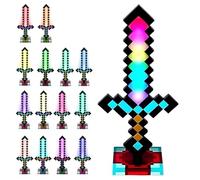 NAVESO Épée lumineuse - 39 cm - Avec 14 modes de couleur réglables - Rechargeable - Pour bureau de jeu ou table de chevet