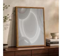 NAWVNMI Poster 3D Courbe, Simple En Relief Decoration Affiche, 30x40cm Poster Mural Decoration Murale, Affiche Toilette, Sans Cadre