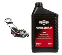 NAX POWER PRODUCTS 1000S Moteur Briggs & Stratton série 450E 125 cm3 Largeur de Coupe 42 cm & Briggs & Stratton 100008E Huile Moteur SAE 30, 2.0 Litre