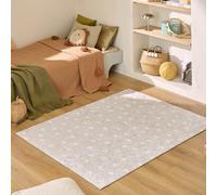 Nazar Tapis Chambre Enfant, Tapis Bébé, Tapis Enfant pour Fille et garçon à Motifs Dinosaure, Carte du Monde et Animaux (735 Beige, 80x150 cm)