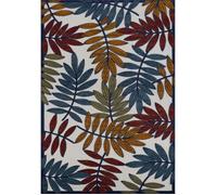 NAZAR Tapis d'extérieur et d'intérieur résistant aux UV moderne - Bleu rouge et vert - 160 x 230 cm