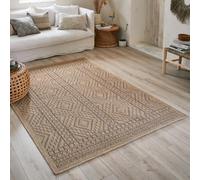 Nazar Tapis Nature, Naturel Boheme, Aspect Jute, Salon, Chambre, Couloirs, Extérieur, Couleur Naturelle (160x230 cm, 8729 Marron)