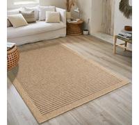 Nazar Tapis Nature, Naturel Boheme, Aspect Jute, Salon, Chambre, Couloirs, Extérieur, Couleur Naturelle (80x80 cm Rond, 8751 Marron)