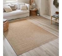 Nazar Tapis Nature, Naturel Boheme, Aspect Jute, Salon, Chambre, Couloirs, Extérieur, Couleur Naturelle (80x300 cm, 8729 Beige)