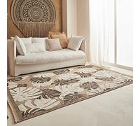 Nazar Tapis, Tapis Salon Nature Aspect Jute Chiné Motif Moderne Style Boho, Tapis pour Salon, Chambre, Terrasse, Exterieur, Couleur Naturelle (9062 Noir, 160x230 cm)