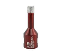 NBB Foret diamant fraise diamantée avec M14, couronne diamant pour percer à sec et humide sur porcelaine dure, céramique, carrelage granit marbre carrelage pour meuleuse d'angle (1 pièce, 10 mm)