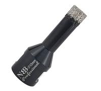 NBB Scie cloche diamant brasé sous vide avec M14, pour le forage à sec ou humide de manière professionnelle sur porcelaine dure, céramique, carrelage, granit, pour meuleuse d'angle (Dia.12mm)