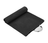 nbeads 1 m Chiffon à Polir L'Argenterie, Chiffon Carré Anti-Ternissement pour Argent Tissu de Polissage de Luxe pour Bijoux Argent Couverts Polissage pour Orfèvrerie, Noir