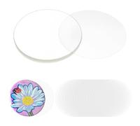 NBEADS 300 film Protecteur Transparent pour Badge Film Protecteur Rond de 69mm /2.72 pouces pour Machine à Badges Clip Broches Pièces de Boutons Fournitures de Fabrication de Broches