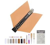 NBEADS 30cm Outils de Perforation Signature, Outils de Reliure avec Échelles Outil de Perforation Kit de Reliure avec Fil pour Bricolage Cahiers Journaux Agendas Livres