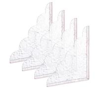 nbeads 4 Pcs Pare-éclaboussures d'angle pour Salle de Bain, 220x200mm Pare-éclaboussures de Douche Pare-éclaboussures d'eau de Baignoire Transparent pour Baignoire