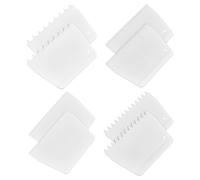 NBEADS 8 Pcs 4 Styles Épandeur Adhésif, Épandeur de Colle Cranté Épandeur de Barrière Adhésive Épandeur de Truelle en Plastique Épandeur de Parquet pour L'Application de Colle Mastic de Résine Époxy