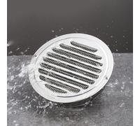 NbgrvB 304 pour bouchon d'aération mural plat en acier inoxydable, pour | Bouches d'aération résistantes au vent et à la pluie, hotte à flux d'air, systèmes de ventilation murale extérieure