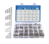 NbgrvB Assortiment de ressorts de compression 390/420 pièces, 304 pour petits ressorts en acier inoxydable avec boîte de rangement pour réparation à faire soi-même