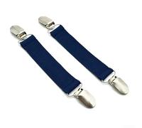 NbgrvB Attache Drap Housse Élastique Réglable Clips Métal(Navy blue One size)