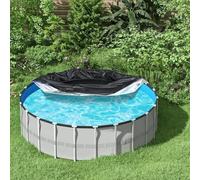 NbgrvB Bâche de piscine pour pataugeoire pour chien, en tissu Oxford 210D très résistant, pliable pour piscine ronde gonflable avec cordes