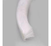 NbgrvB Bande d'étanchéité en polypropylène 5 couches pour portes et fenêtres - Réduction du bruit et coupe-vent - 10 m - Gris et blanc - 9 x 23 mm
