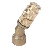 NbgrvB Buse de pulvérisation en laiton haute pression réglable à 45 degrés | Tête d'arrosage en polyéthylène antirouille pour tuyaux en acier inoxydable, 53 mm, jaune