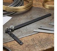 NbgrvB Cintreuse manuelle en acier de 35,6 cm en aluminium et fil, pour | Pliage avec dispositif de façonnage en métal trempé monté sur établi tiges de 1 à 6 mm