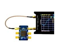 NbgrvB DIY VNA Test Board for NanoVNA and VNWA, Vector Network Analyzer Calibration Kit avec Connecteurs et Résistances Bleu