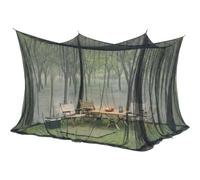 NbgrvB Grande moustiquaire en polyester pour lit double à king size - Protection de terrasse - Noir - 210 x 190 x 240 cm
