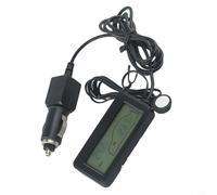 NbgrvB Jauge Température Auto Écran Rétroéclairé 12V Jauge Température | Double sonde, mesure intérieur et extérieur, écran LCD clair, rétroéclairage automatique, installation facile