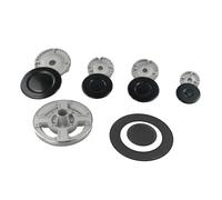 NbgrvB Kit de capuchons pour brûleur à gaz Sabaf, couvercles de couronne en métal et diffuseurs de flamme, répartition homogène de la chaleur