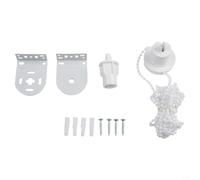 NbgrvB Kit de réparation pour store enrouleur blanc pour tubes de 28 mm et 32 mm, comprend pour supports robustes et sécurité de 300 cm, convient pour montage supérieur ou frontal (32 mm)